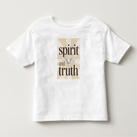 Spirit and Truth Christian Baby's Tee Shirt トドラーTシャツ (正面)