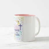 Spirit and Truth Christian Coffee Mug ツートーンマグカップ (正面右)