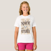 Spirit and Truth Christian Girl's Tee Shirt Tシャツ (正面フル)