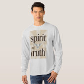 Spirit and Truth Christian Men's Long Sleeve Tee Tシャツ (正面フル)