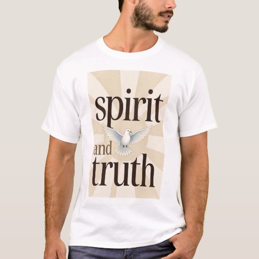 Spirit and Truth Christian Men's Tee Shirt Tシャツ (正面)