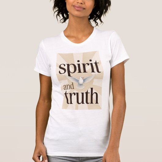 Spirit and Truth Christian Women's Tee Shirt  Tシャツ (正面)
