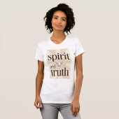 Spirit and Truth Christian Women's Tee Shirt  Tシャツ (正面フル)