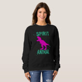 Spirit Animal Dinosaur Lover Animals Comfort Cute スウェットシャツ (正面フル)