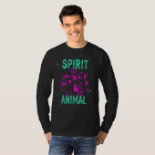 Spirit Animal Fox Lover Pink Animals Comfort Cute  Tシャツ (正面フル)
