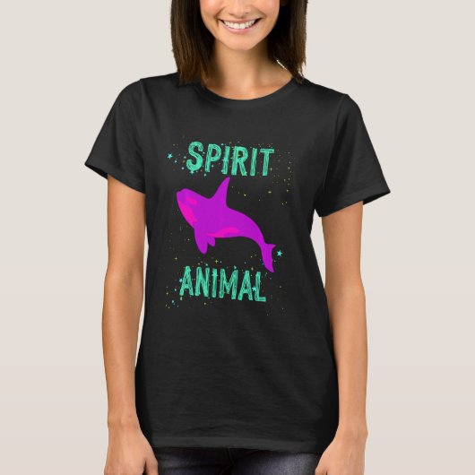 Spirit Animal Orca Whale Lover Animals Comfort Cut Tシャツ (正面)