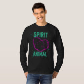 Spirit Animal Potato Lover Pink Funny Comfort Cute Tシャツ (正面フル)