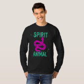 Spirit Animal Snake Lover Pink Animals Comfort Cut Tシャツ (正面フル)