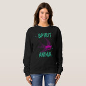 Spirit Animal Swallow Bird Pink Animals Comfort Cu スウェットシャツ (正面フル)