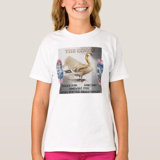 "Spirit Animal" The Goose Dec - Jan Desk Mat Tシャツ (正面)