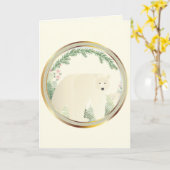 Spirit Bearグリーティングカード カード (黄色い花)