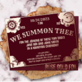 Spirit Boardハロウィーンゴシック結婚ズまたはシャワー 箔招待状