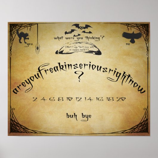 Spirit Boardユーモアポスター ポスター (正面)