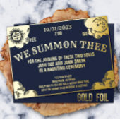 Spirit Board Gothic & Halloween結婚's or Shower 箔招待状