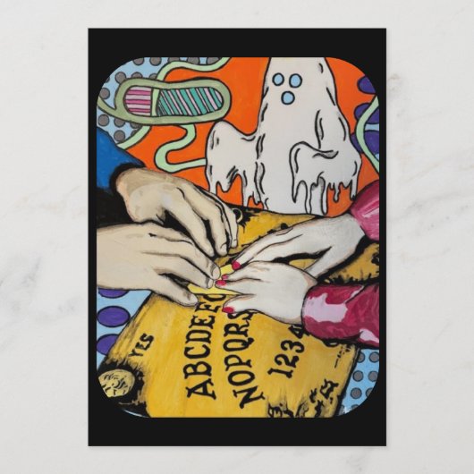 ‘Spirit Board Whispers’ Painting on a Small-Scale  招待状 (正面)