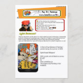 ‘Spirit Board Whispers’ Painting on a Small-Scale 招待状 (裏面)