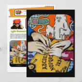 ‘Spirit Board Whispers’ Painting on a Small-Scale  招待状 (正面/裏面)