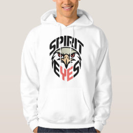Spirit Eyes Hoodie – Bold Eagle Mascot Design for パーカ