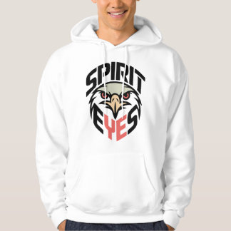 Spirit Eyes Hoodie – Bold Eagle Mascot Design for  パーカ