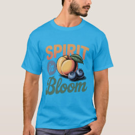 Spirit in Bloom Peach Blueberry Retro Shirt Tシャツ