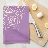 Spirit Mandala Elfenbein Lavendel キッチンタオル (四つ折り)