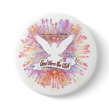 Spirit of 1776 God Bless the USA Banner Bald Eagle