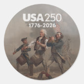 Spirit of 76 - アメリカ建国250周年 ラウンドシール (正面)