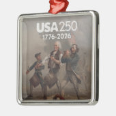 Spirit of 76 - America's 250th Birthday メタルオーナメント (左)