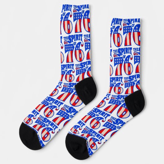 "Spirit of 76" Pattern Socks ソックス (左)
