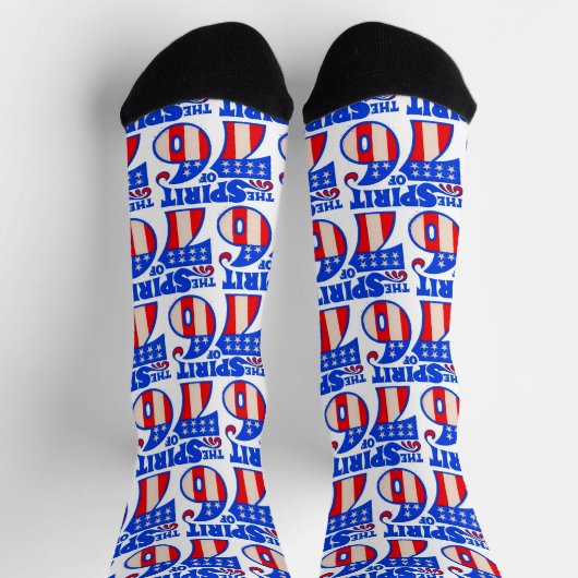 "Spirit of 76" Pattern Socks ソックス (上部)