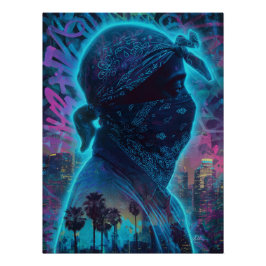  Spirit of a West Coast Legend – Neon Tribute ポスター