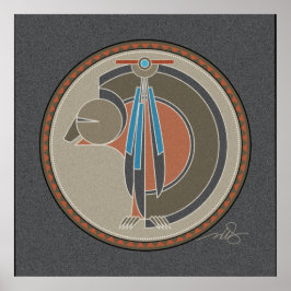 Spirit Of Bearグレー背景ポスター ポスター