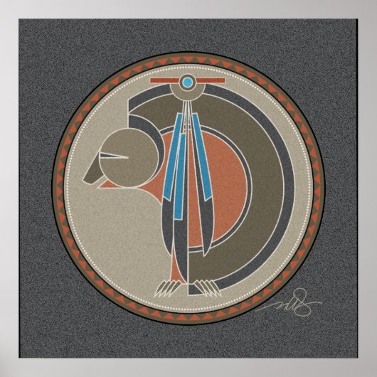 Spirit Of Bearグレー背景ポスター ポスター (正面)