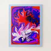 Spirit of dancing abstract art ジグソーパズル (縦)
