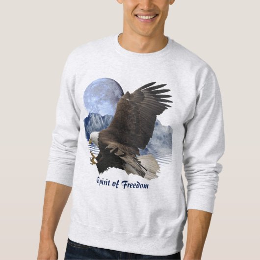 SPIRIT OF FREEDOM Bald Eagle Wildlifeアパレル スウェットシャツ (正面)