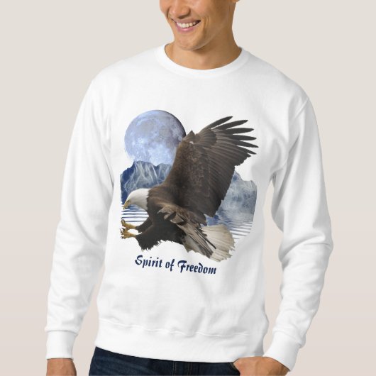 SPIRIT OF FREEDOM Bald Eagle Wildlifeアパレル スウェットシャツ (正面)