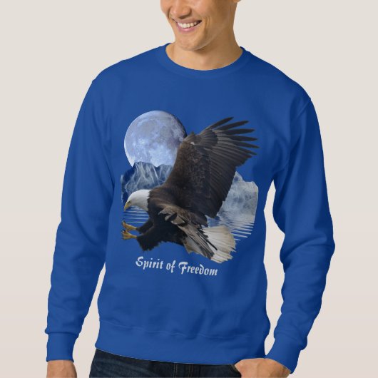 SPIRIT OF FREEDOM Bald Eagle Wildlifeアパレル スウェットシャツ (正面)