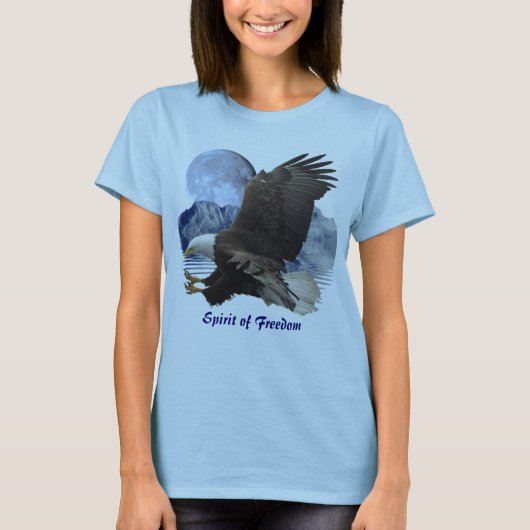 SPIRIT OF FREEDOM Bald Eagle Wildlifeアパレル Tシャツ (正面)