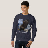 SPIRIT of FREEDOM Bald Eagle Wildlife Shirt スウェットシャツ (正面フル)