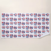 Spirit of Independence Patriotic ビーチタオル (正面)