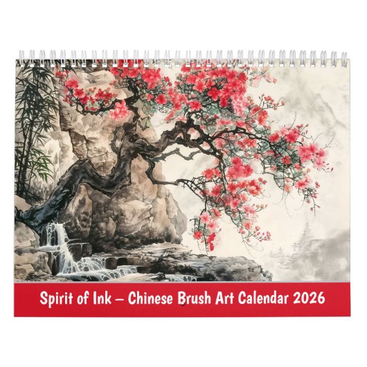 Spirit of Ink – Chinese Brush Art Calendar 2026 カレンダー (カバー)