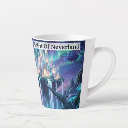 Spirit Of Neverland Never Grow Up Personalized カフェラテマグ (右)