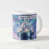 Spirit Of Neverland Never Grow Up Personalized ジャンボコーヒーマグカップ (正面右)