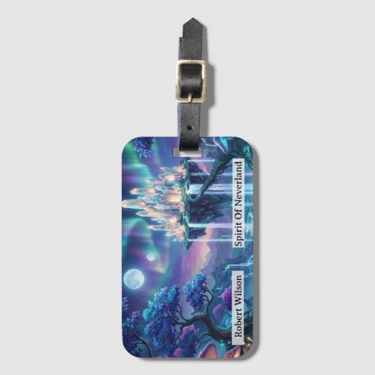 Spirit Of Neverland Never Grow Up Personalized ラゲッジタグ (正面縦)
