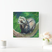 Spirit of Polecat スクエア壁時計 (ホーム)