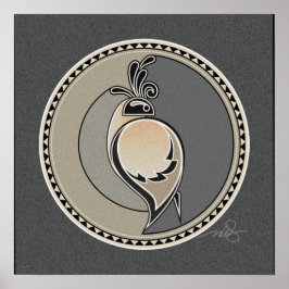 Spirit Of Quail gray背景ポスター ポスター