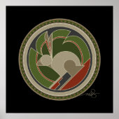 Spirit of Rabbit黒背景 ポスター (正面)