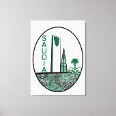 spirit of saudia Arabia キャンバスプリント (正面)