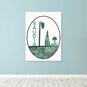 spirit of saudia Arabia キャンバスプリント (インサイチュ (ウッドフロア))