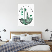 spirit of saudia Arabia キャンバスプリント (インサイチュ (寝室))